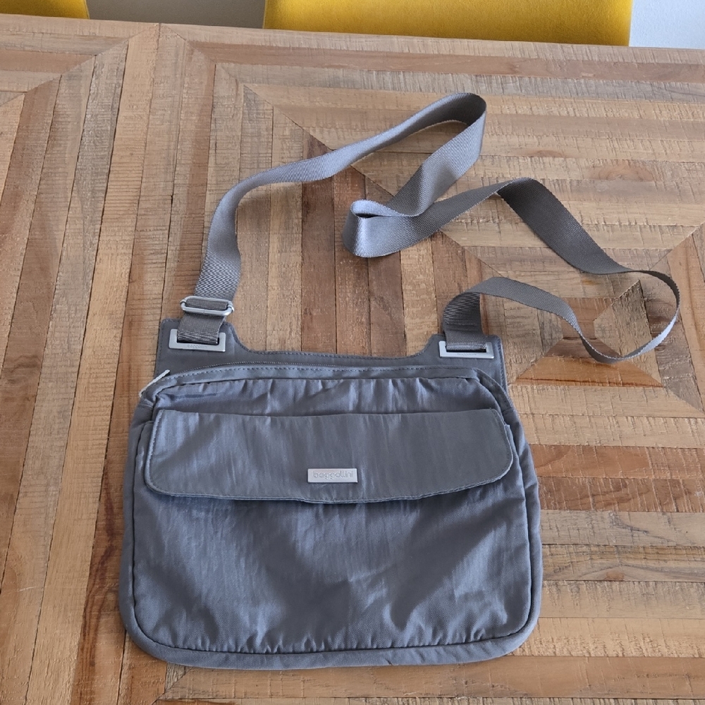 Baggallini Charcoal Crossbody Lightweight Travel Bag